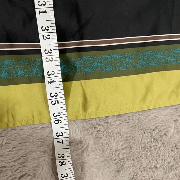 Lane Bryant Silky Beaded V-Neck Tie Back Dress Plus Size 28 Black & Green Boho‎ - Picture 5 of 9